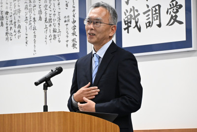 01_0408 着任式・始業式（写真①）